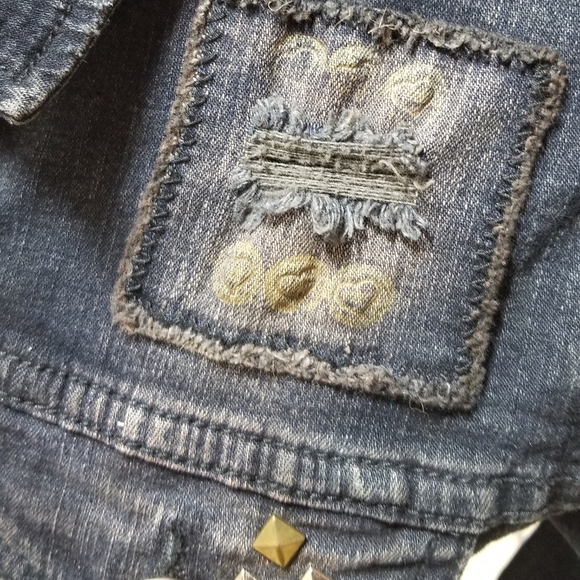 "Don't take a nap" denim jean jacket by reFabjack - Picture 6 of 8